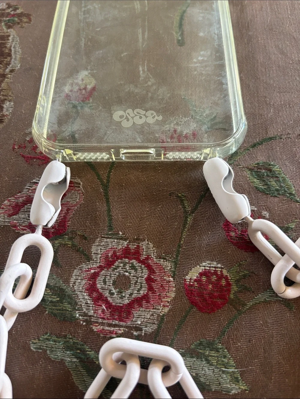 Clear Phone Case with Chain Strap - Hands-Free Phone Crossbody for IPhone 15s